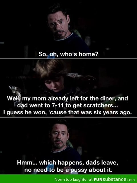 Wise words from Tony Stark