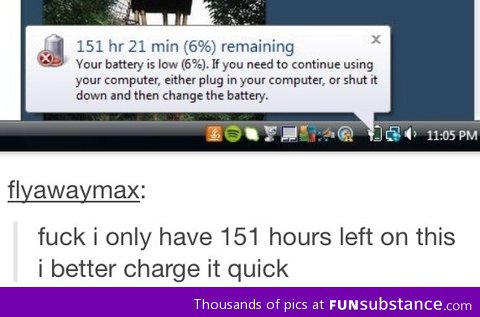 Battery running low