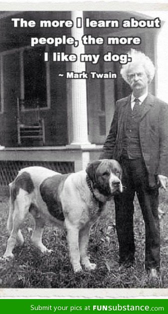 Mark twain makes a legit point