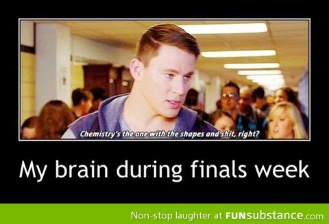 My brain during finals week