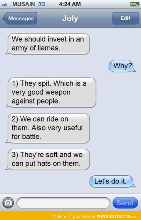 An army of llamas