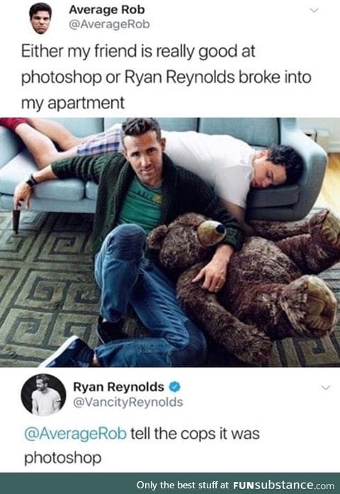 Gotta love Ryan Reynolds