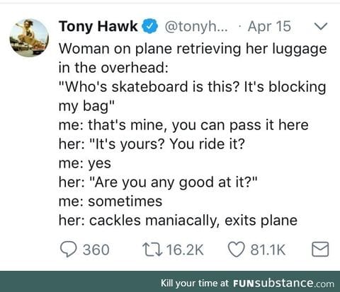 Tony Hawk is such a cool dude