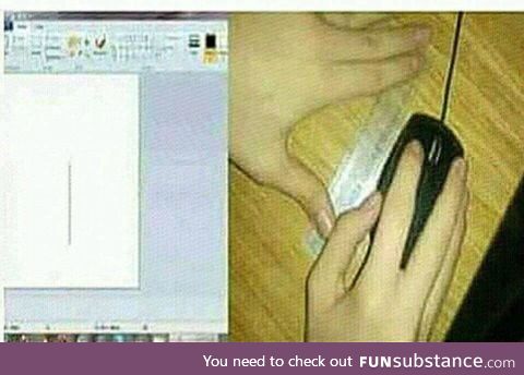 How to draw a straight line