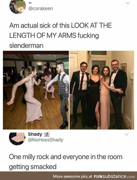 Long arm man from soccer's wife!