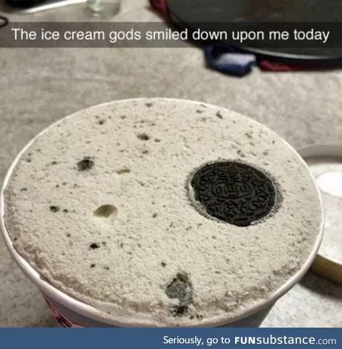 A big Oreo