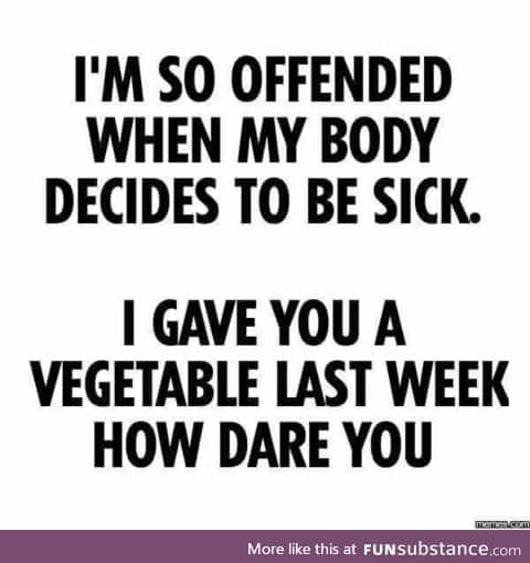 Over a year without being sick and now this shit again