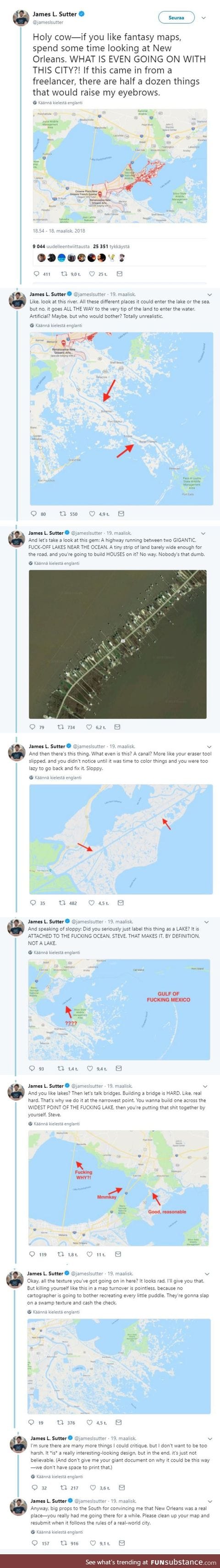 New Orleans is fake