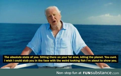 David Attenborough and his words