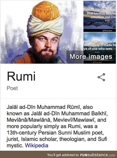 Am I crazy or does this pic of Rumi look like Leo Dicaprio?!