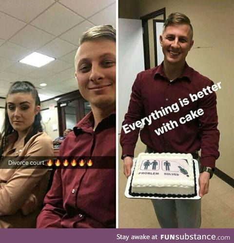Everything is better with cake