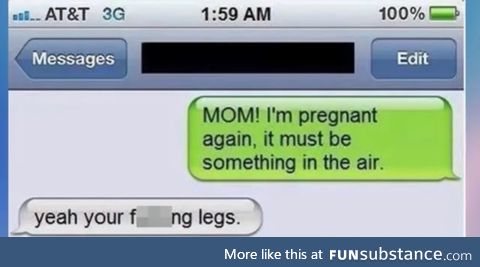Something in the air is making her pregnant