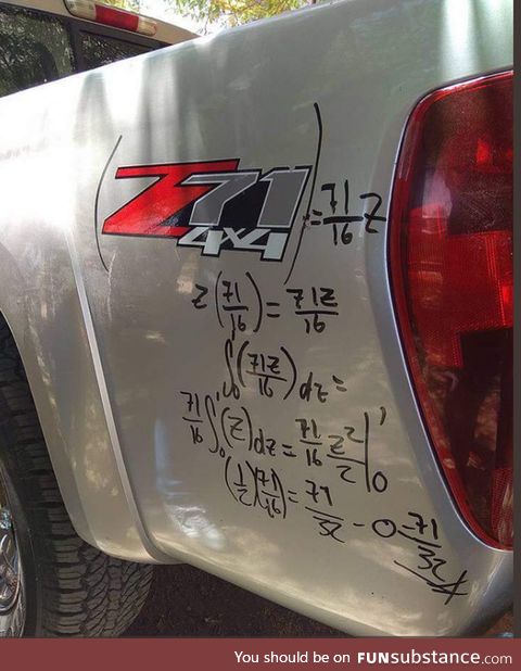 The math vandal strikes again!