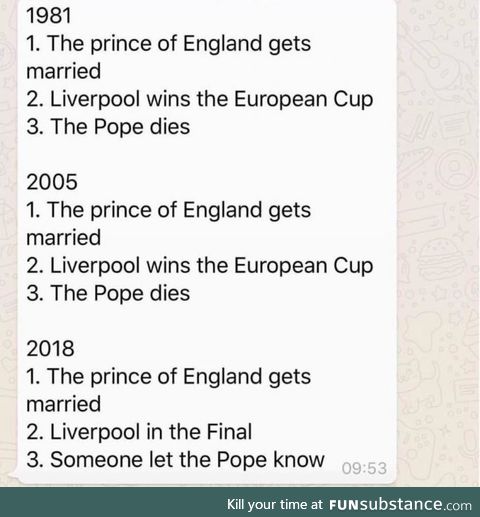 Someone let the Pope know