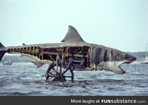 The Shark from the 1975 Spielberg film 'Jaws'