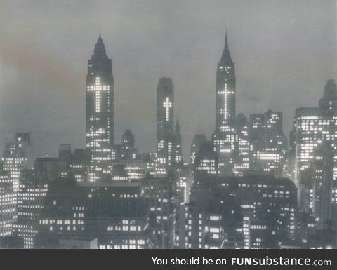 New York City skyline, Easter 1956