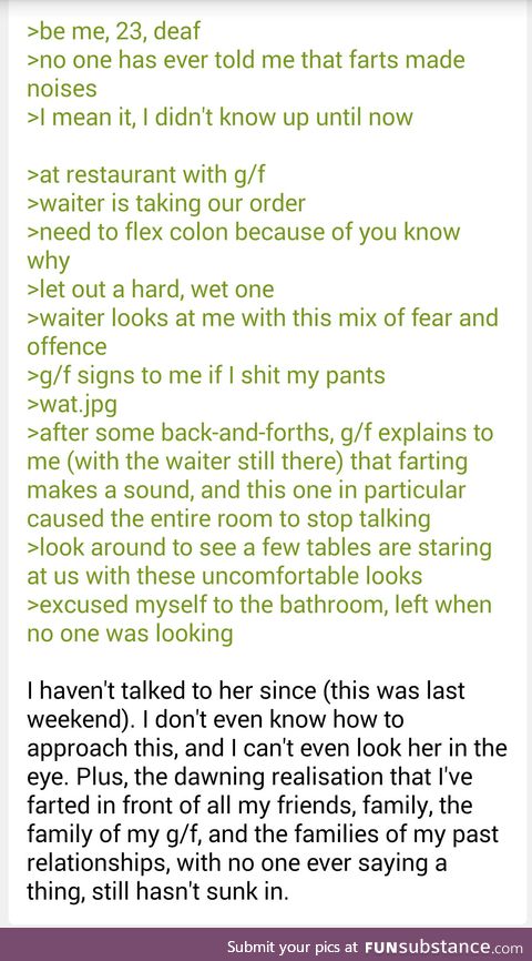 Farts made sound?