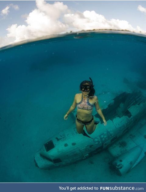 Sunken plane