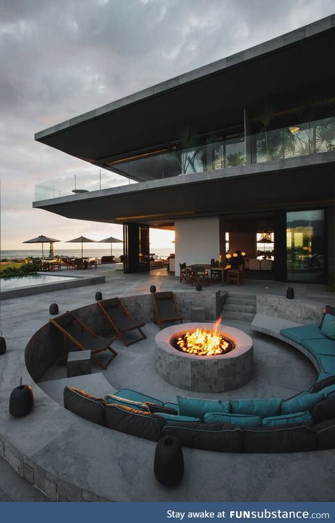 Inviting outdoor firepit