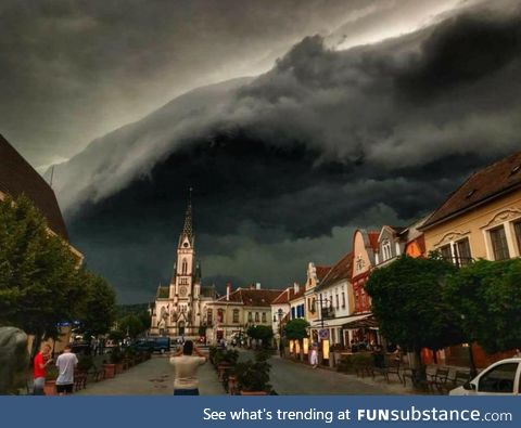 Storm looming over Kőszeg
