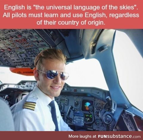English is the universal language of the skies
