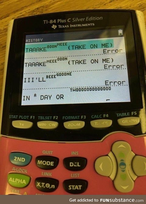 Calculator can sing