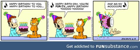 Happy 40th Birthday Garfield