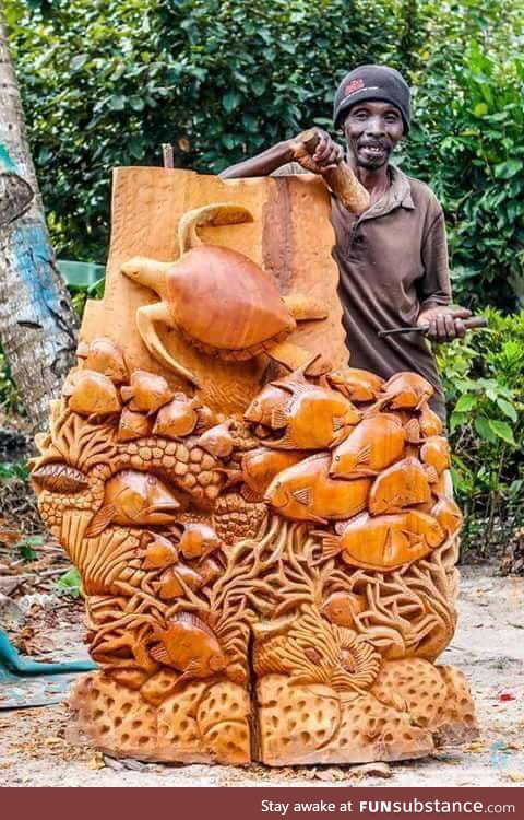 No machine, just one man using his hands and tool (by Abasiki Bebunda)