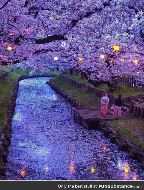 This photo of Saitama, Japan looks like a Van Gogh painting