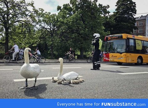 Copenhagen street shut down by police, because of...