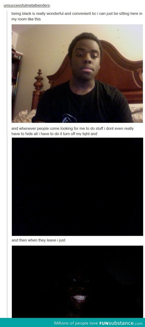 Advantage of being black