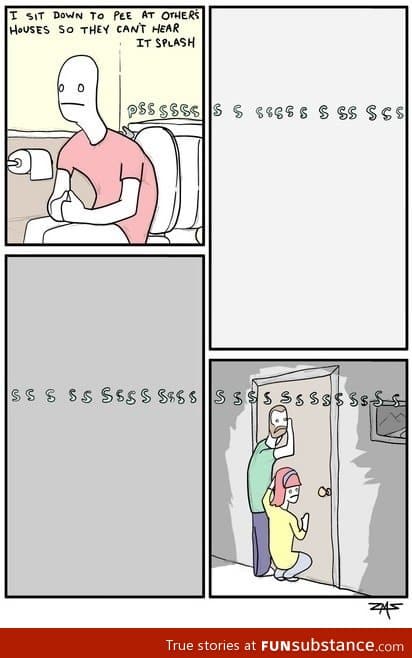 Eavesdropping pee