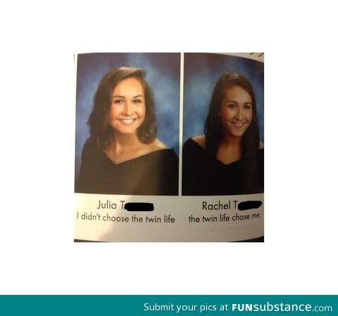 Best twin senior quotes ever