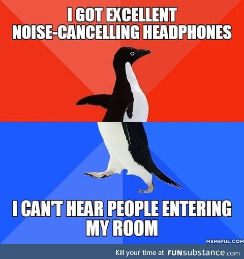 I can't even head the door being open
