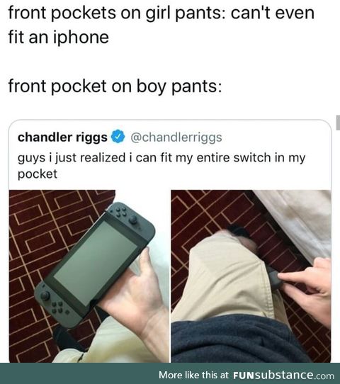 That's why girls are jealous of cargo pants