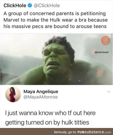 Hulk t*tties