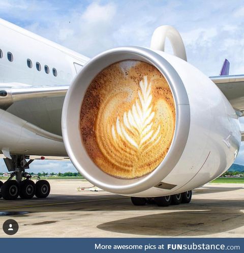 It generates a latte thrust