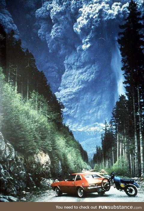 Mount St. Helens Eruption in 1980