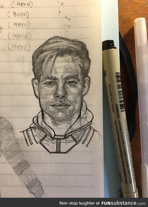 Chris pine sketch