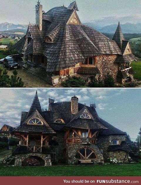 Just a wooden house in Zakopane, Poland
