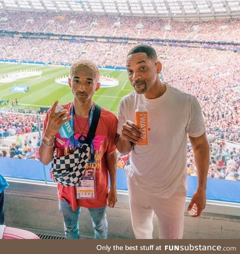 Why is Jaden Smith looking older than his father Will?