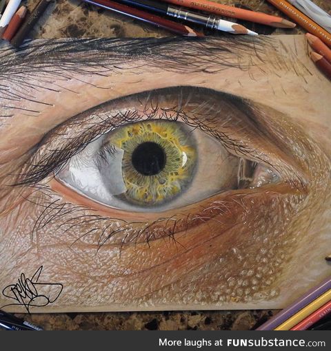 Color pencil drawing by a 19 year old