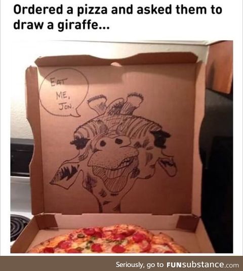 It's a giraffe