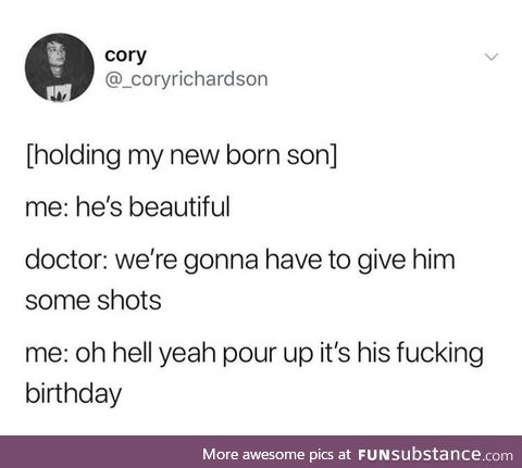 Birthday shots