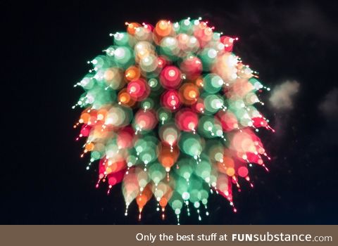 Flaring fireworks