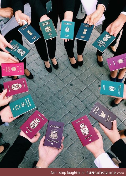 An international flight attendant and her crew