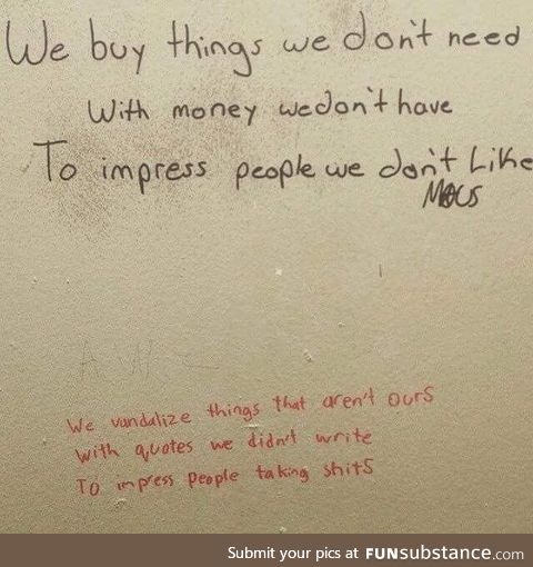 Toilet philosophy at its finest
