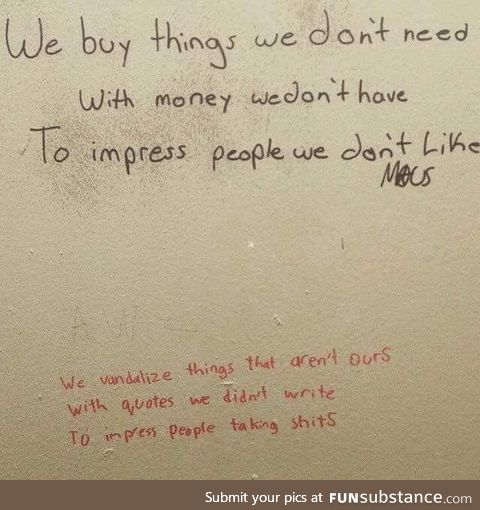 Toilet philosophy at its finest