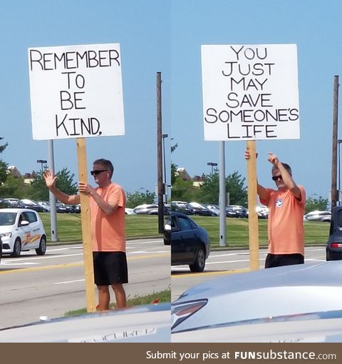 Thought he was just advertising a store at first