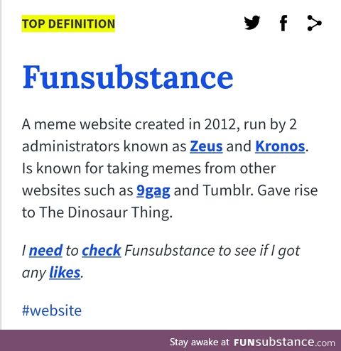 We've got a proper definition on Urban Dictionary now